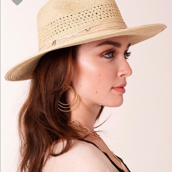 Banded Straw Hat - Picture 6 of 6